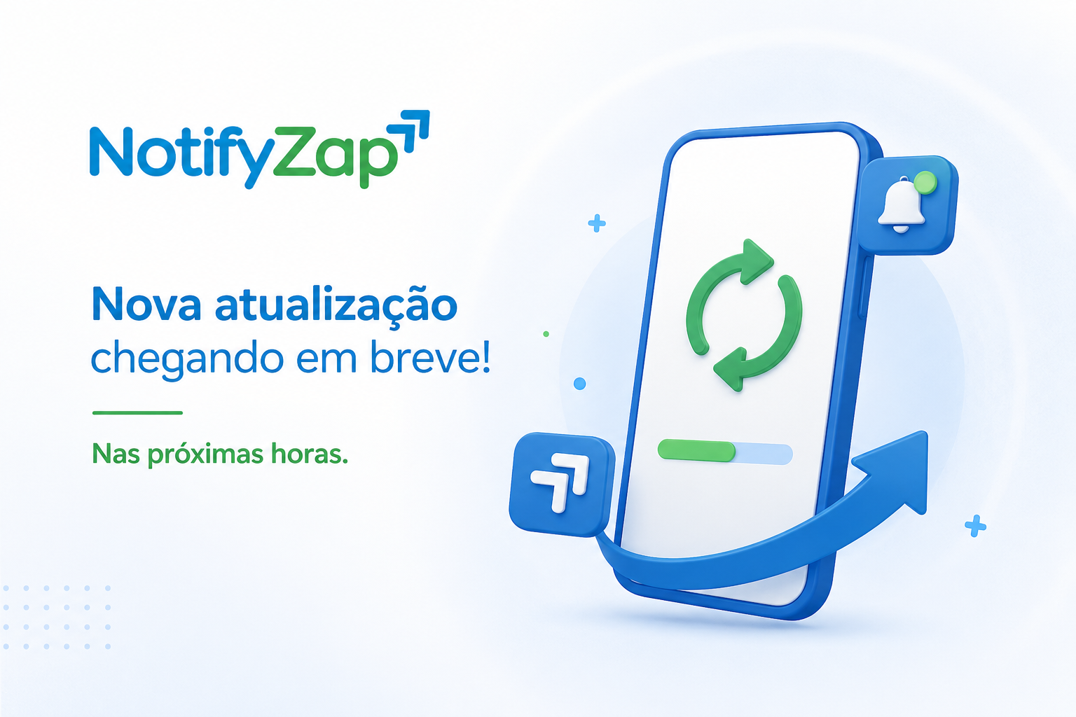 Imagem ilustração sobre atualização do app